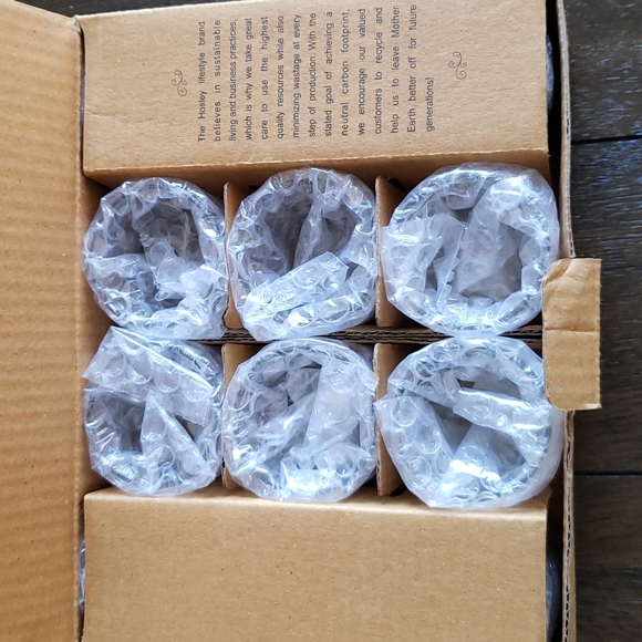 Hosley clear glass tea light candle holders set of 12 - Picture 4 of 6